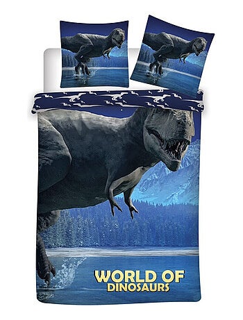 Parure de lit Enfant Bleu Dinosaure T