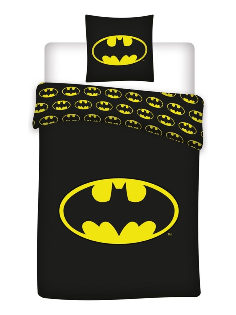 Parure de lit Enfant Bruce Wayne Noir - Kiabi