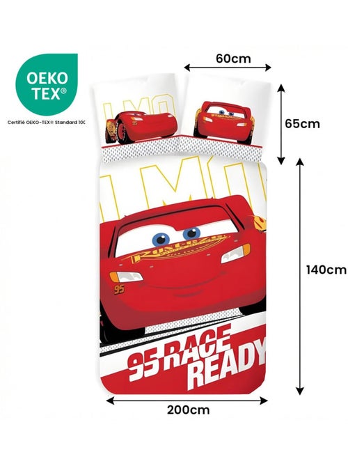 Parure de lit enfant Cars avec Lightning McQueen – 100% coton - Kiabi