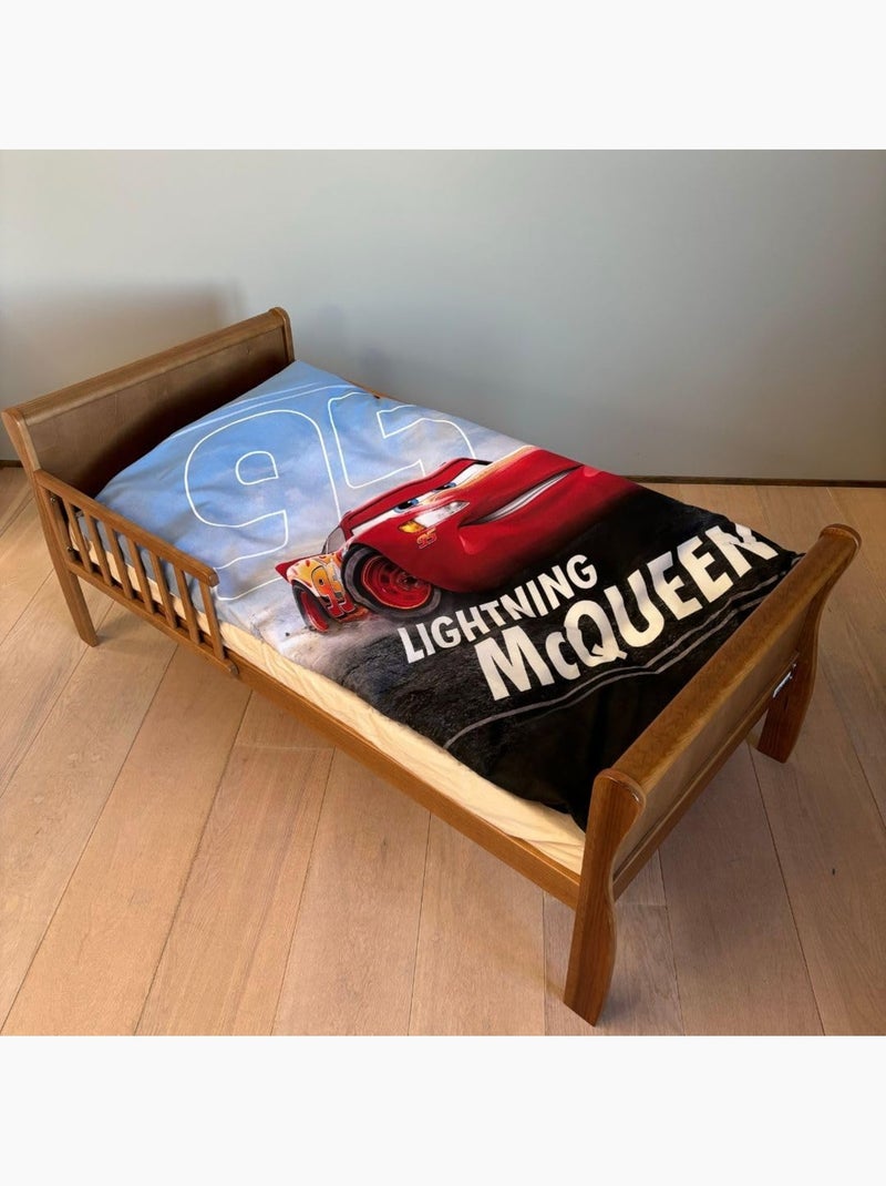Parure de lit enfant Cars avec Lightning McQueen phosphorescente réversible – 100% coton Bleu Gris - Kiabi
