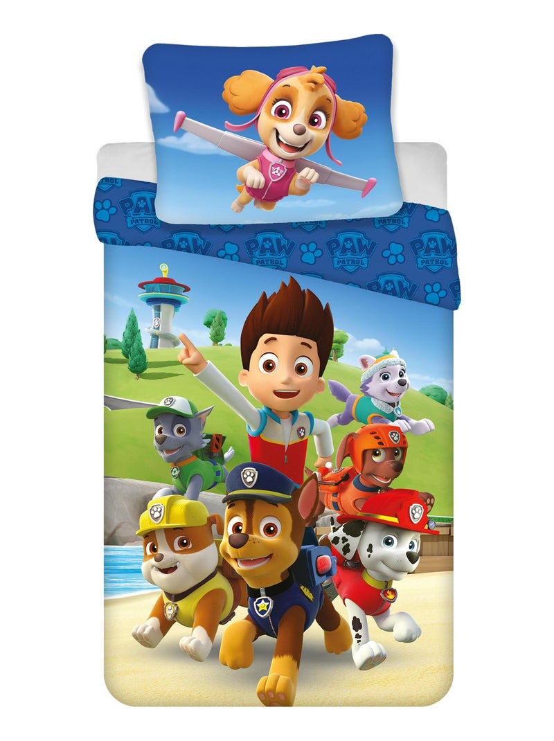 Parure de Lit Enfant Chase Pompier Bleu - Kiabi