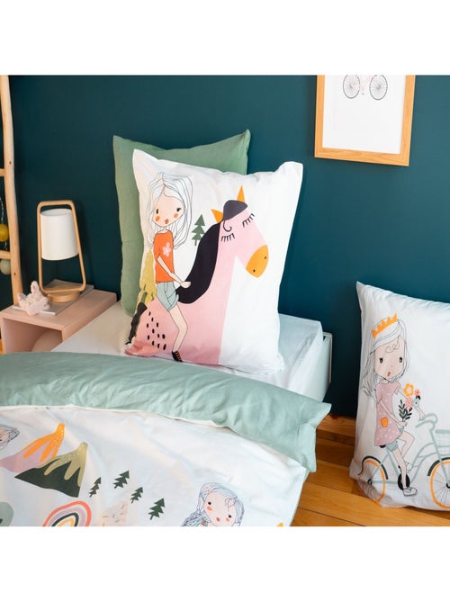 Parure de lit enfant Cheval - 100% coton 57 fils/cm² - Kiabi