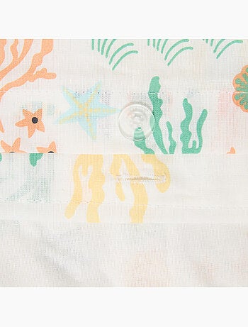Parure de lit enfant coton animaux marins ORTA