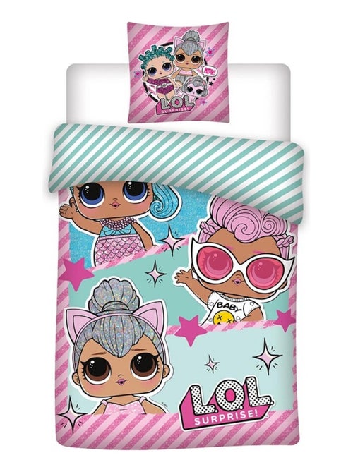 Parure de Lit Enfant Coton Bio Réversible Baby - Kiabi