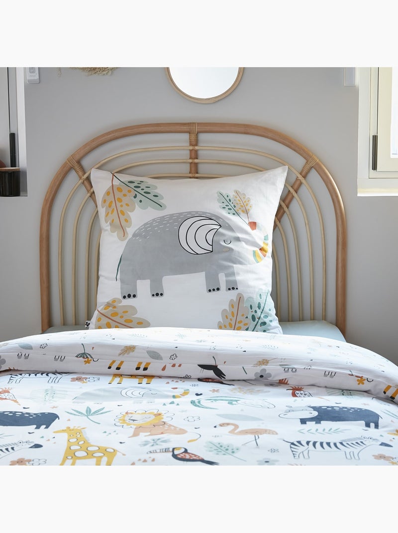 Parure de lit enfant coton Blanc - Kiabi