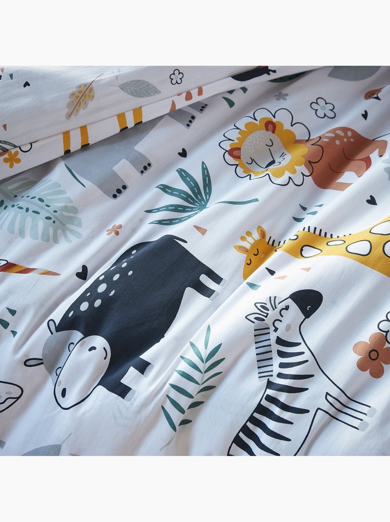Parure de lit enfant coton Blanc - Kiabi