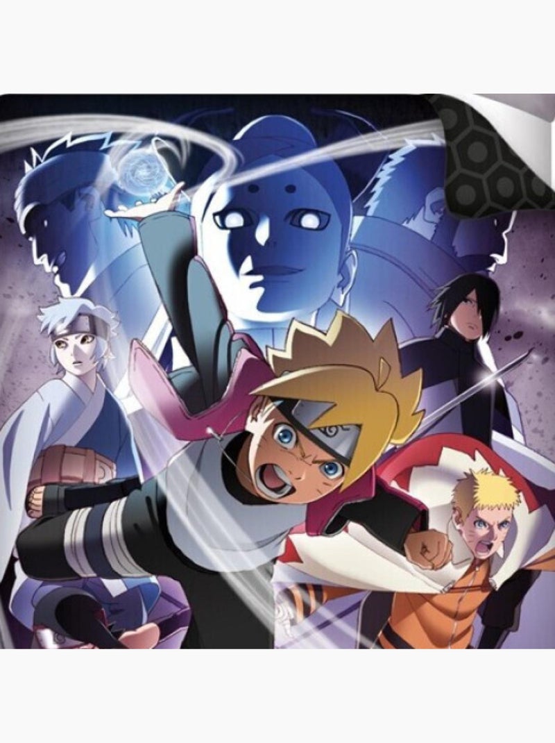 Parure de Lit Enfant Coton Boruto Multicolore - Kiabi