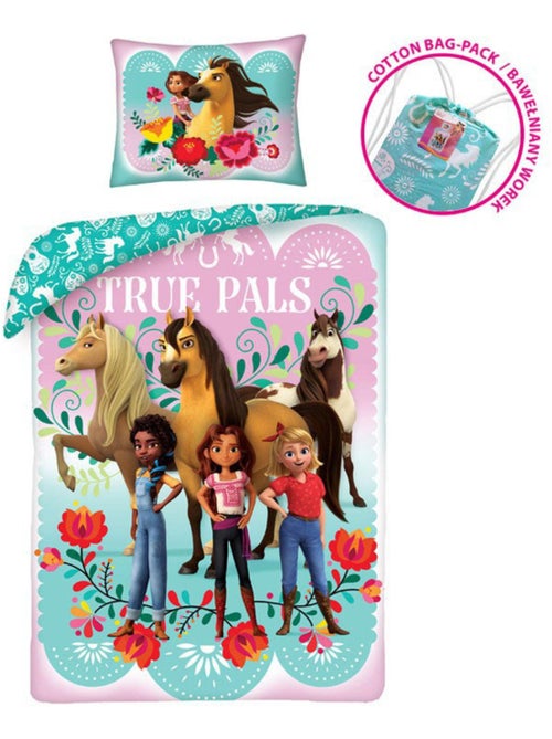 Parure de Lit Enfant Coton Cheval Equitation - Kiabi