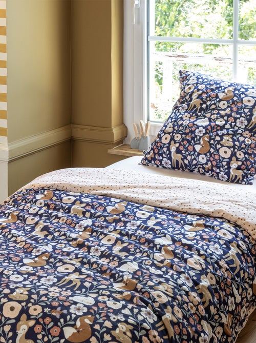 Parure de lit enfant Coton Forêt Enchantée - Kiabi