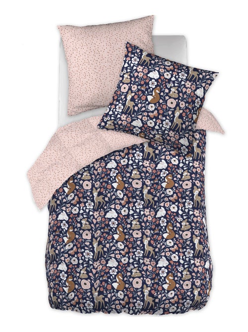 Parure de lit enfant Coton Forêt Enchantée - Kiabi