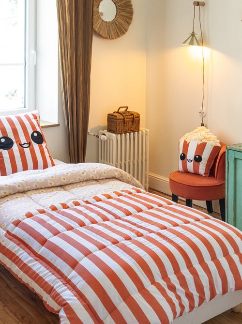 Parure de lit enfant Coton Fresh Popcorn - Kiabi