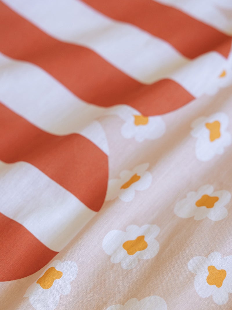 Parure de lit enfant Coton Fresh Popcorn Blanc - Kiabi