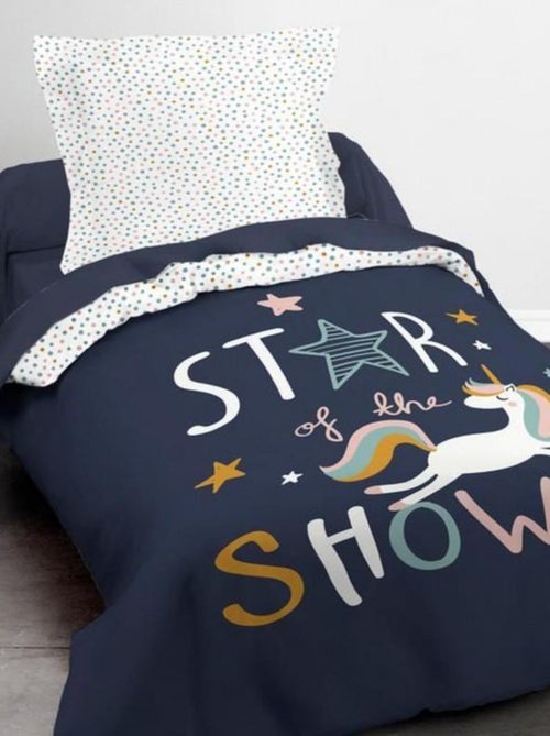 Parure de lit enfant coton Licorne Star - Kiabi
