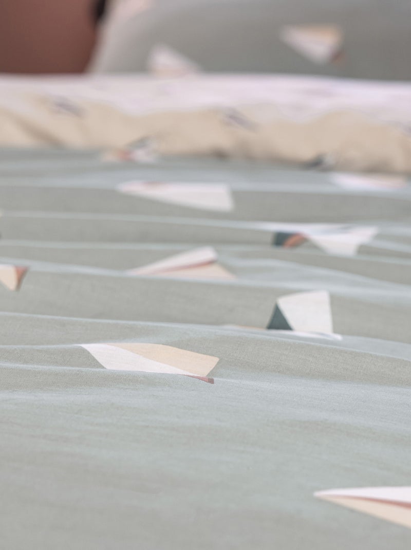 Parure de lit enfant Coton Petits Papiers Blanc - Kiabi