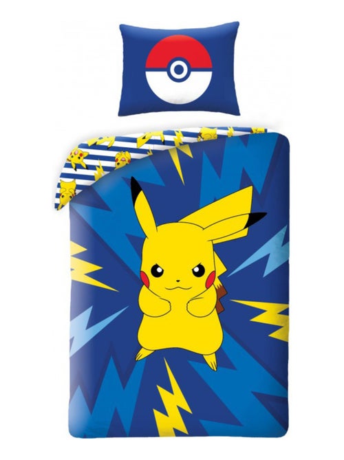 Parure de Lit Enfant Coton Pikachu - Kiabi