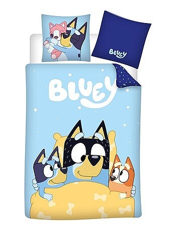 Parure de Lit Enfant Coton Réversible Bluey Bingo