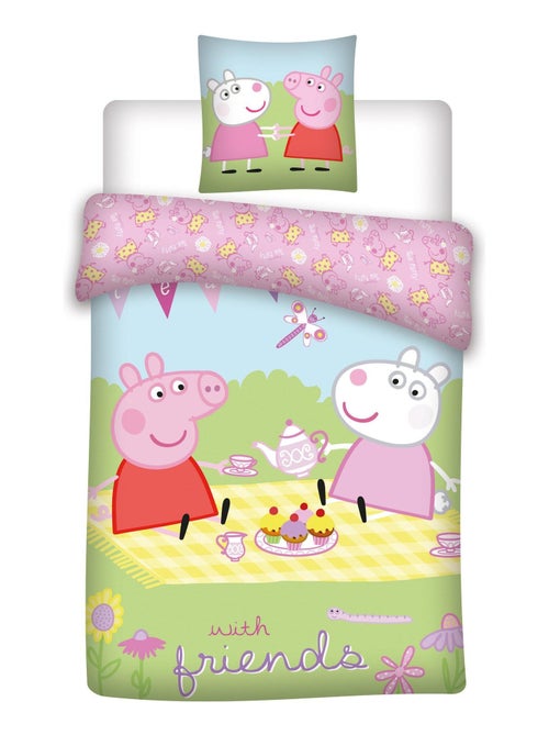 Parure de Lit Enfant Coton Réversible Friends - Kiabi