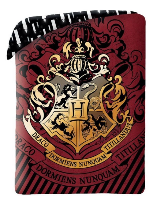 Parure de Lit Enfant Coton Réversible Poudlard - Kiabi