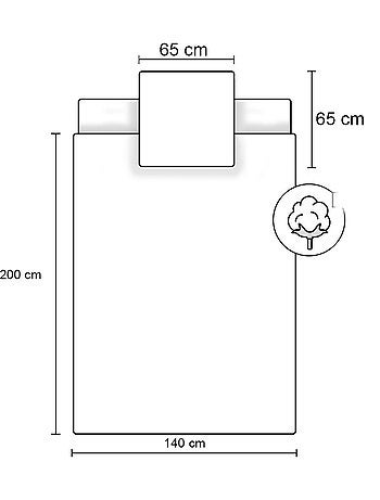 Parure de Lit Enfant Coton Réversible Stade De Football