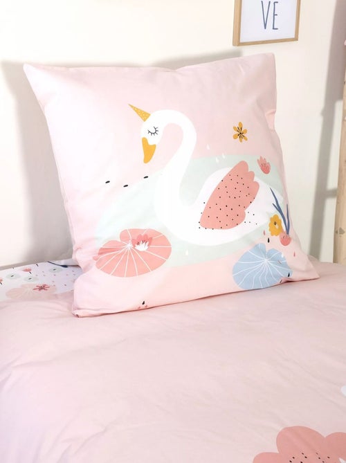 Parure de lit enfant Cygne - Coton 57 fils/cm² - Kiabi