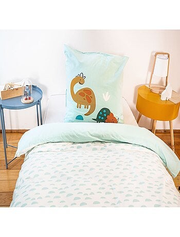 Parure de lit enfant Dinosaures - 100% coton 57 fils/cm²
