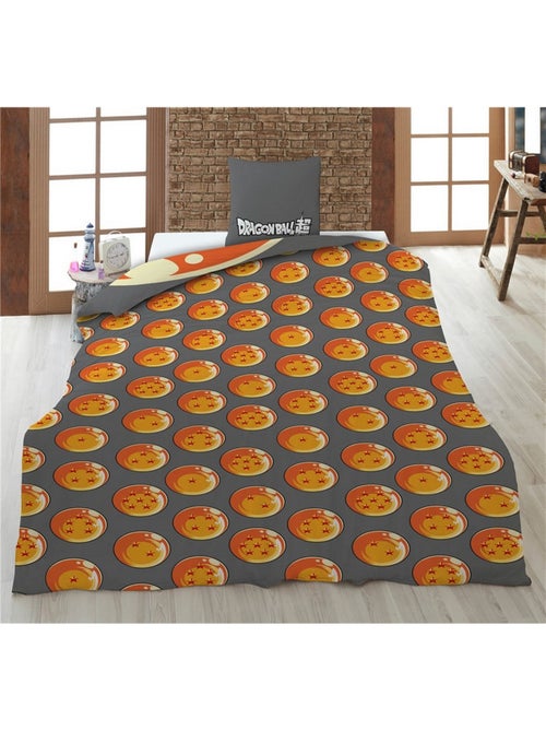 Parure de Lit Enfant Dragon Ball Z Polycoton Imprimée Réversible Lit 1 place, SON GOKU - Kiabi
