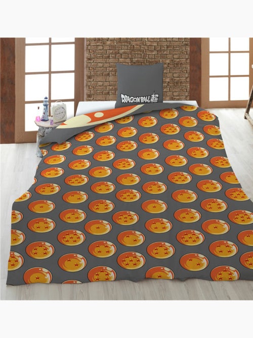 Parure de Lit Enfant Dragon Ball Z Polycoton Imprimée Réversible Lit 1 place, SON GOKU - Kiabi