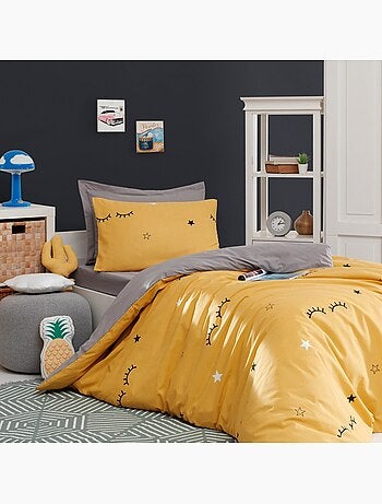 Parure de lit enfant en 100% satin de polycoton - Dide