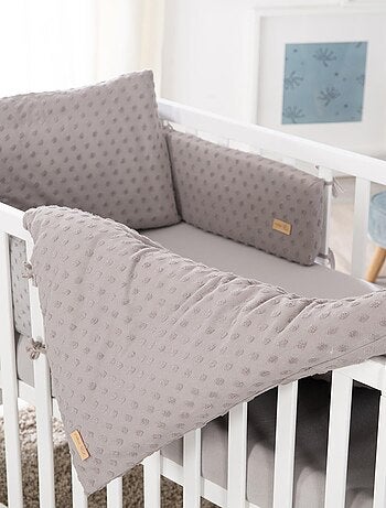 Parure de lit enfant en coton Bio + drap et tour de lit 'Lil Planet' ROBA