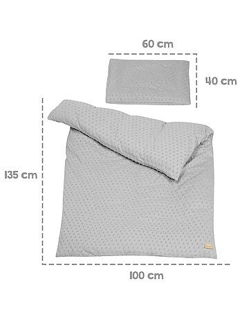 Parure de lit enfant en coton Bio + drap et tour de lit 'Lil Planet' ROBA