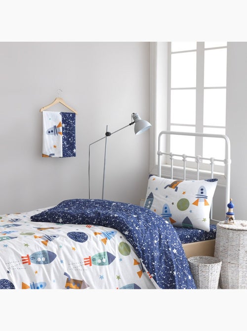 Parure de lit enfant en polycoton astronaute - Spacex - Kiabi Parure de lit enfant en polycoton astronaute - Spacex - Kiabi