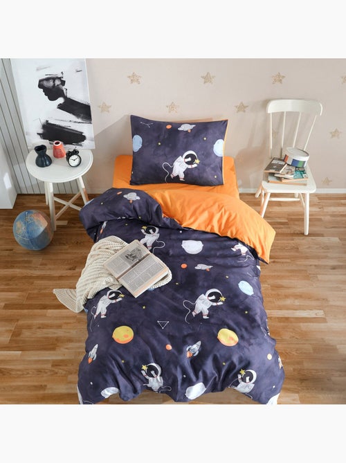 Parure de lit enfant en polycoton Imprimée astronaute - Funny - Kiabi