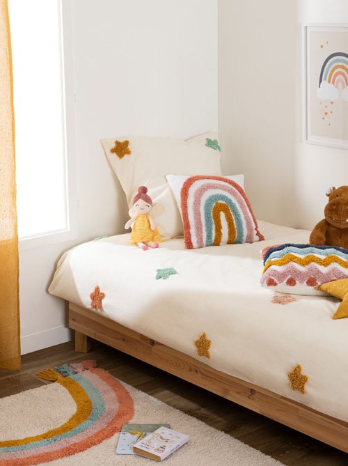 Parure de lit enfant Etoile en coton tufté - Kiabi