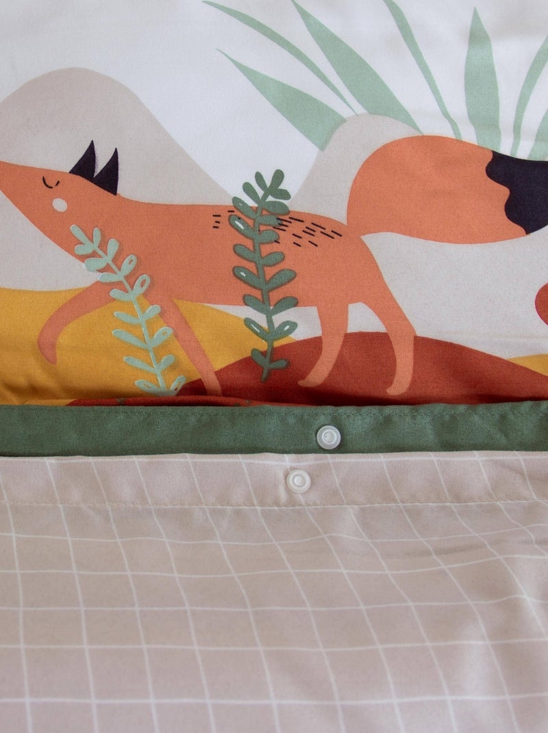 Parure de lit enfant forêt animaux Vert - Kiabi