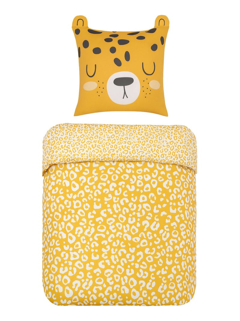 Parure de lit enfant funny tigre Jaune - Kiabi
