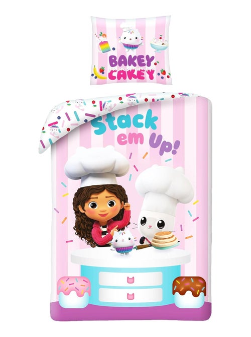 Parure de Lit Enfant Gabby et La Maison Magique Cakey - Kiabi