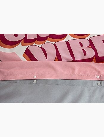 Parure de lit enfant groovy vibes, 140x200 cm - 140x200 / rose