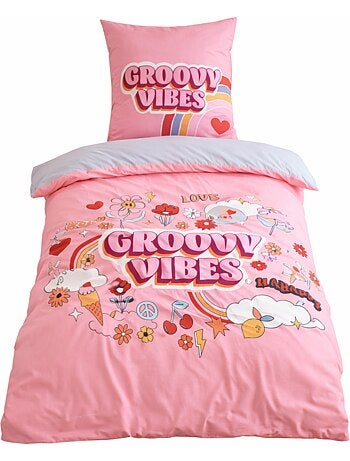 Parure de lit Enfant Groovy Vibes, 140x200 cm