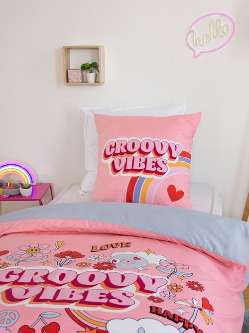 Parure de lit enfant GROOVY VIBES en microfibre - Kiabi