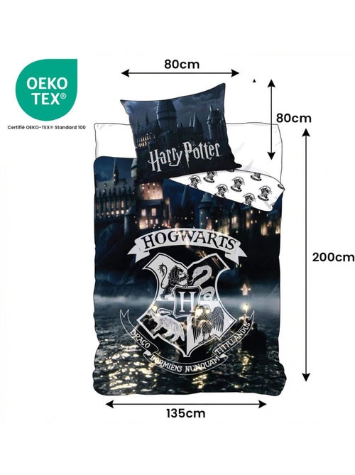 Parure de lit enfant Harry Potter réversible – 100% coton - Kiabi