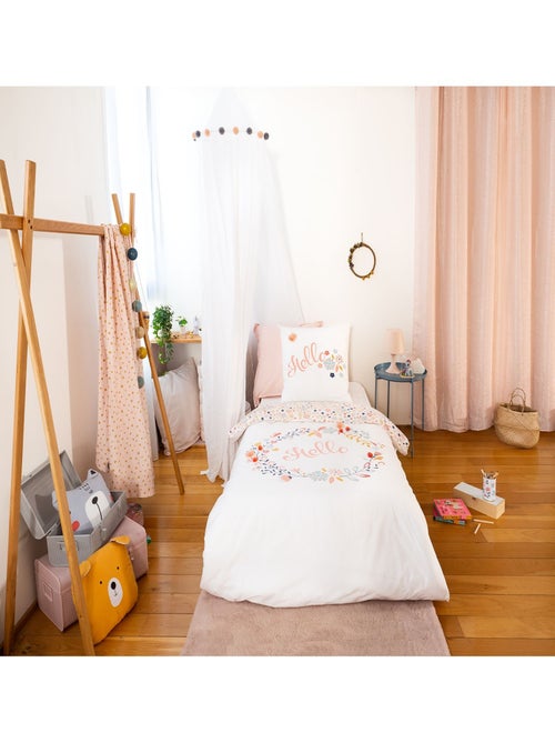 Parure de lit enfant Hello - 100% coton 57 fils/cm² - Kiabi