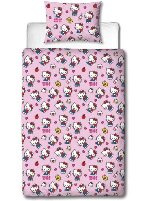 Parure de Lit Enfant Hello Kitty, Microfibre Oeko-Tex, Imprim?e R?versible, Lit 1 place, CUTE - Kiabi Parure de Lit Enfant Hello Kitty, Microfibre Oeko-Tex, Imprim?e R?versible, Lit 1 place, CUTE - Kiabi