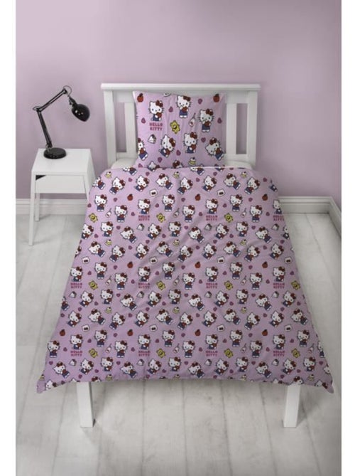 Parure de Lit Enfant Hello Kitty, Microfibre Oeko-Tex, Imprim?e R?versible, Lit 1 place, CUTE - Kiabi Parure de Lit Enfant Hello Kitty, Microfibre Oeko-Tex, Imprim?e R?versible, Lit 1 place, CUTE - Kiabi