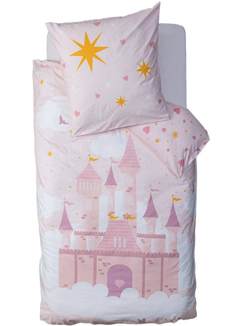 Parure de lit enfant imprimée CHATEAU - Kiabi