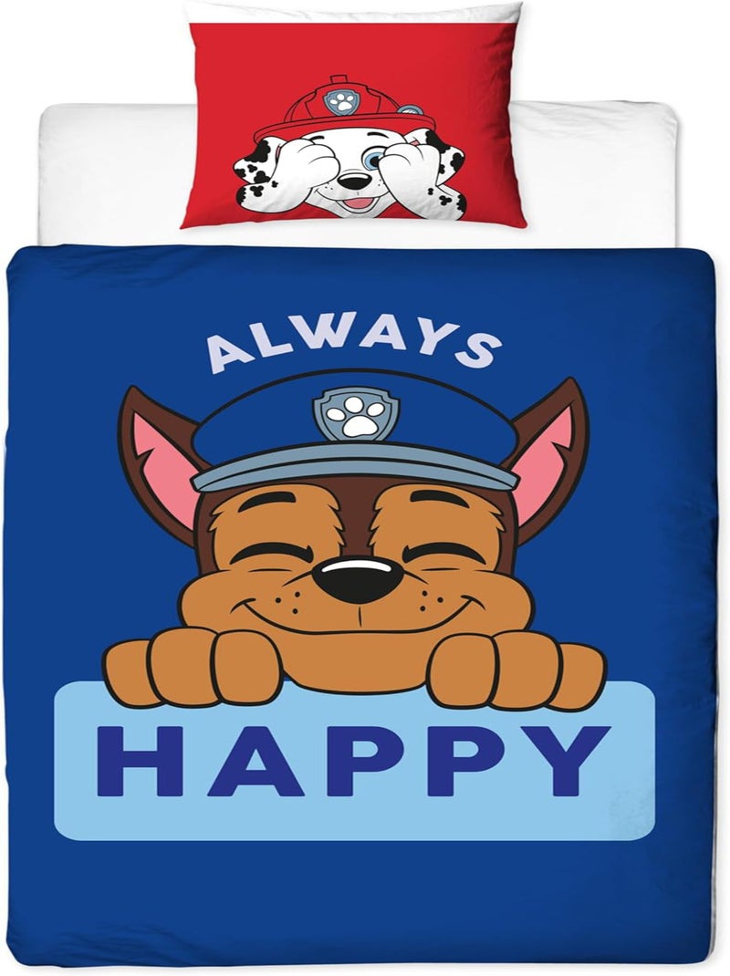 Parure de Lit Enfant Imprimée Réversible Pat Patrouille, CHASE Bleu - Kiabi