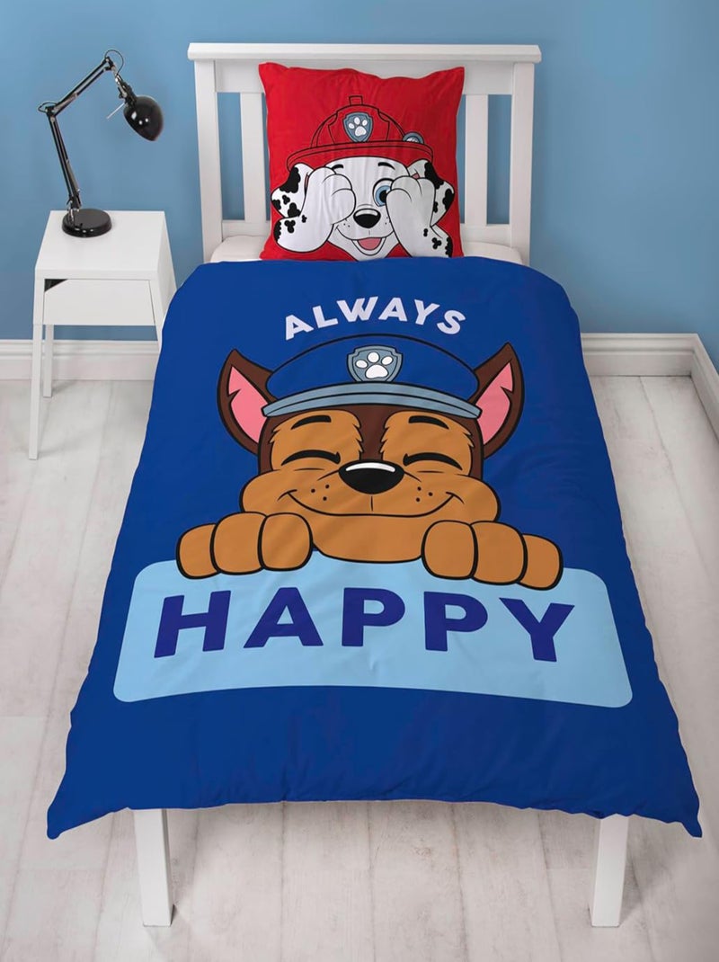 Parure de Lit Enfant Imprimée Réversible Pat Patrouille, CHASE Bleu - Kiabi