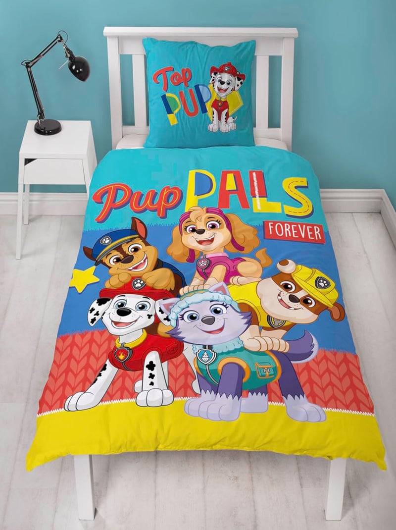Parure de Lit Enfant Imprimée Réversible, Pat Patrouille Pup Bleu - Kiabi