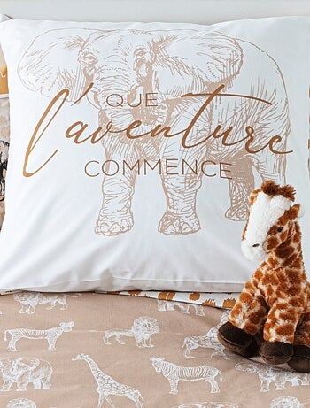 Parure de lit enfant imprimée "savane