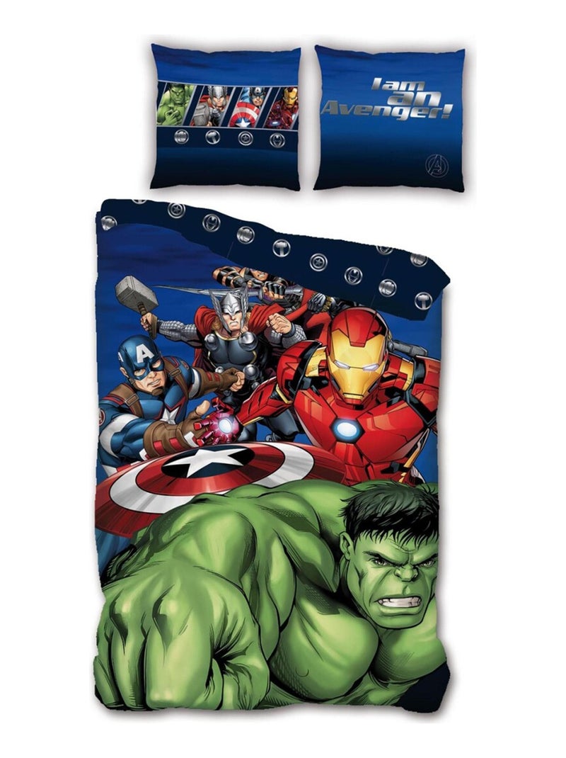 Parure de lit Enfant Iron Man Bleu - Kiabi