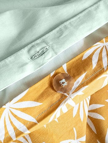 Parure de lit enfant Jungle avec animaux à scratcher - 100% coton 57 fils/cm²